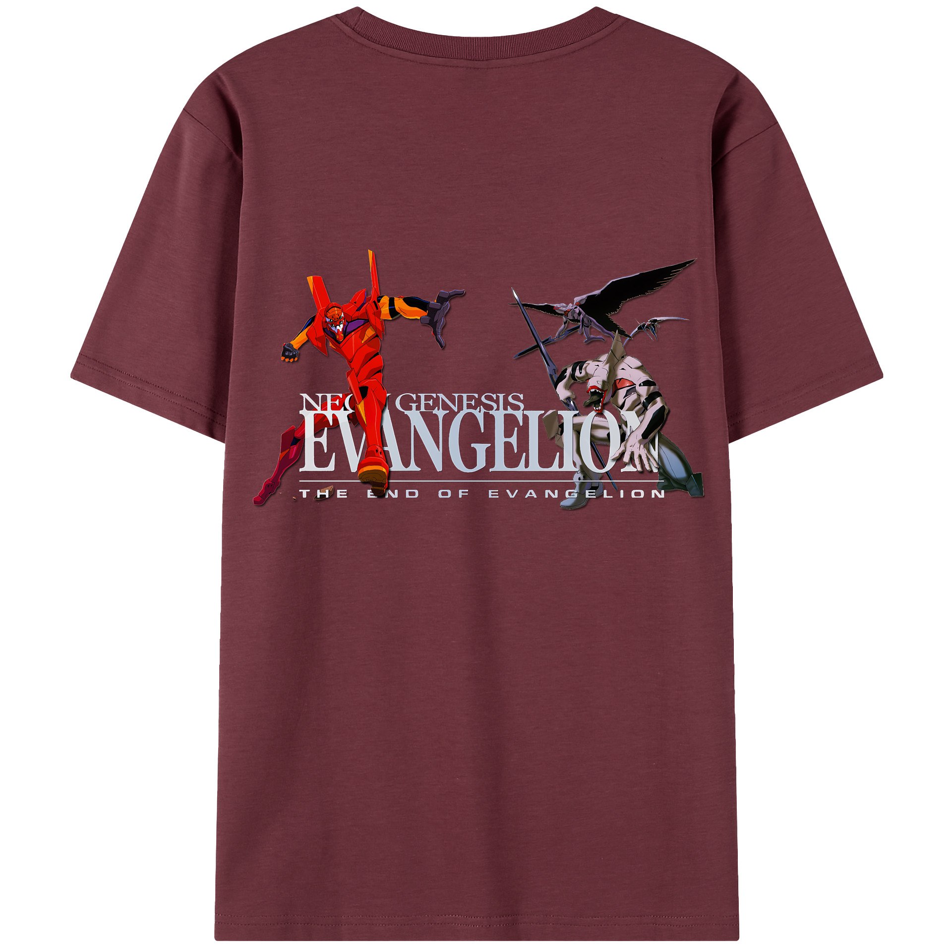 （画像用） EVA 新世紀エヴァンゲリオン 綿100％半袖Tシャツ（背面プリント）